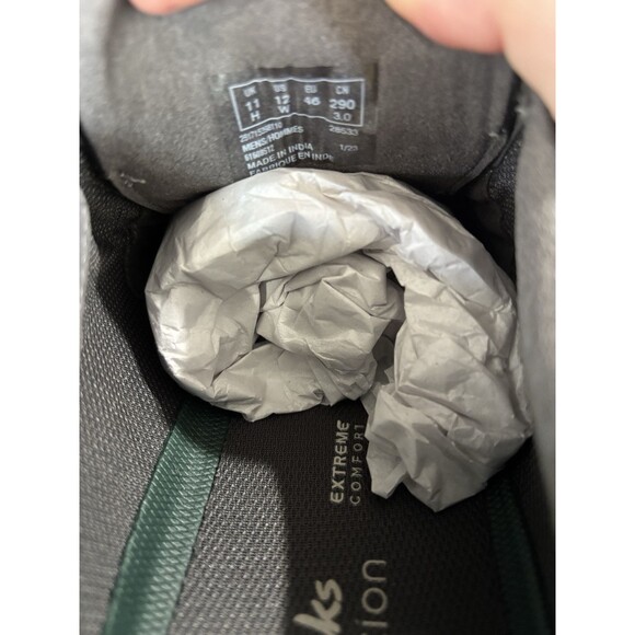 Clarks Gessler Oxford Lace Men's Leather Casual Shoe Size 12W Black Leather - Picture 5 of 11